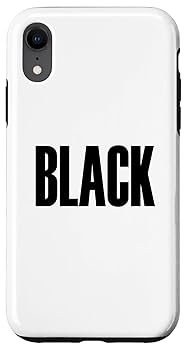 Amazon.com: iPhone XR Black on White Case : Cell Phones